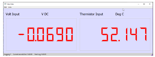 Voltage Card Panel Meter Display